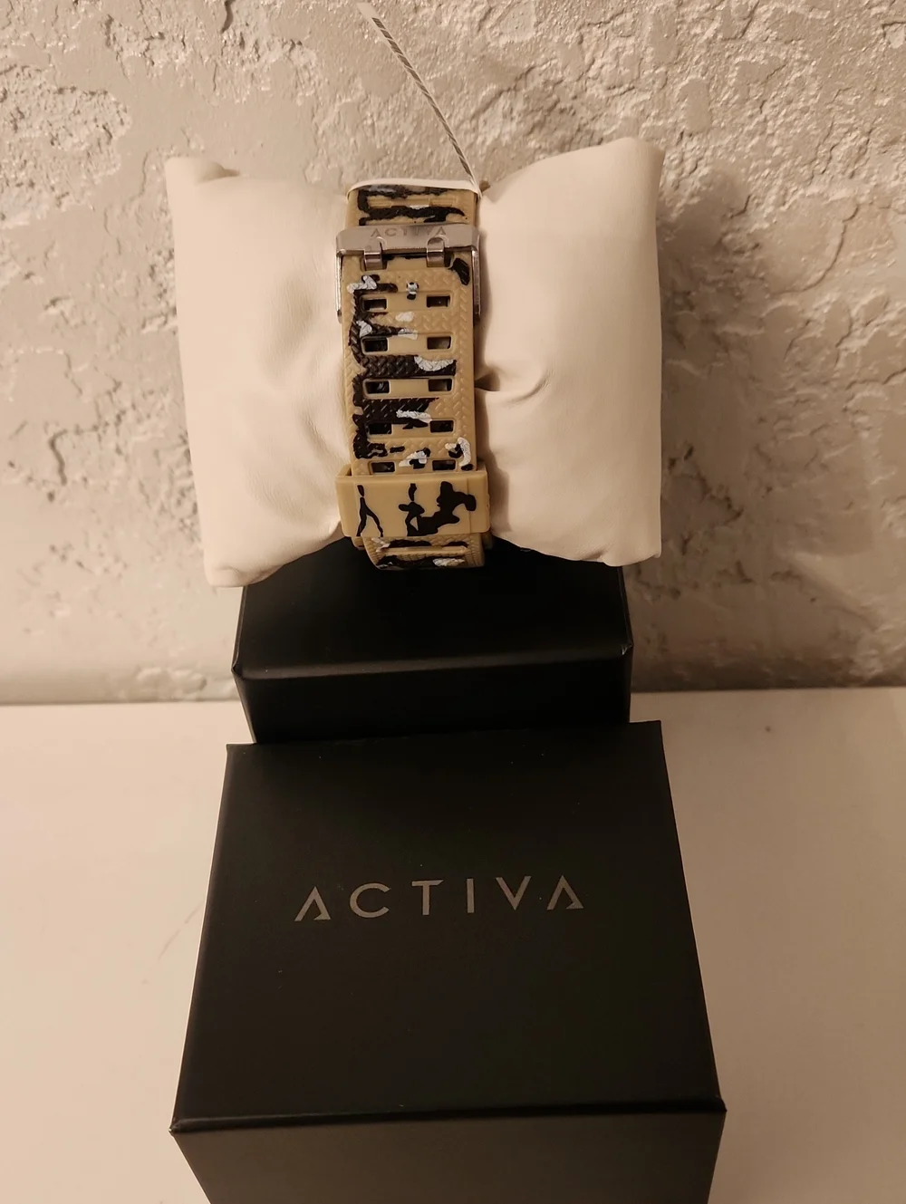 Activa  Dual-Display Sport Watch in Tan and Black